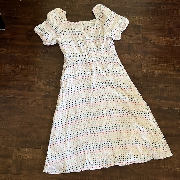 Loft Ann Taylor Rainbow Polka Dot Dress - Picture 3 of 7